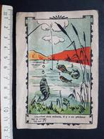 Chromo Tétine Montété Rubber Caoutchouc Visser vis vissen, Verzamelen, Gebruikt, Ophalen of Verzenden, Voor 1940, Dier