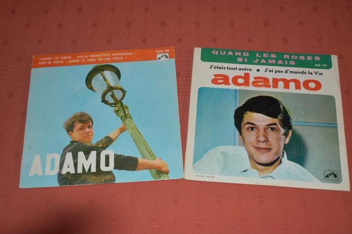 deux beaux EP d'ADAMO, CD & DVD, Vinyles Singles, Comme neuf, EP, Autres genres, 7 pouces, Enlèvement ou Envoi