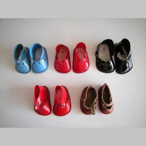 Assortiment poppenschoenen – 1950, Verzamelen, Poppen, Gebruikt, Accessoires, Ophalen of Verzenden