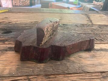 Antique Double Paisley Wood Textile Block beschikbaar voor biedingen