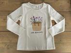 LA REDOUTE ecru longsleeve met bloemenmandje 116, Meisje, La Redoute, Nieuw, Ophalen of Verzenden