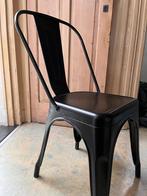 4 zwarte metalen retro-stoelen, Ophalen, Zwart, Zo goed als nieuw, Vier