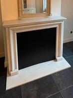 Wit granieten schouwmantel, Huis en Inrichting, Ophalen, Gebruikt