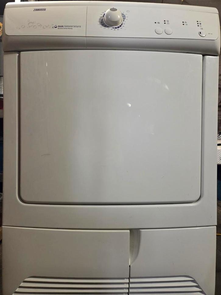 Zanussi condensatordroger van 7 kg, Elektronische apparatuur, Droogkasten, Zo goed als nieuw, Condens, Voorlader, 6 tot 8 kg, 85 tot 90 cm