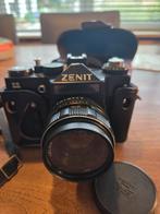 Zenit 11 + Helios-44m-4 SLR camera + flitser, Ophalen of Verzenden, Gebruikt