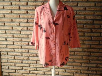 (2) - veste été femme t.44 rose orangé - canda - beschikbaar voor biedingen