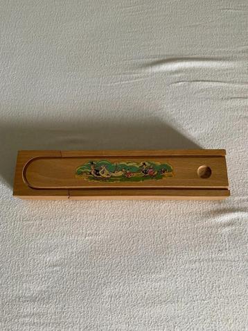 vintage houten griffeldoos pennendoos  beschikbaar voor biedingen