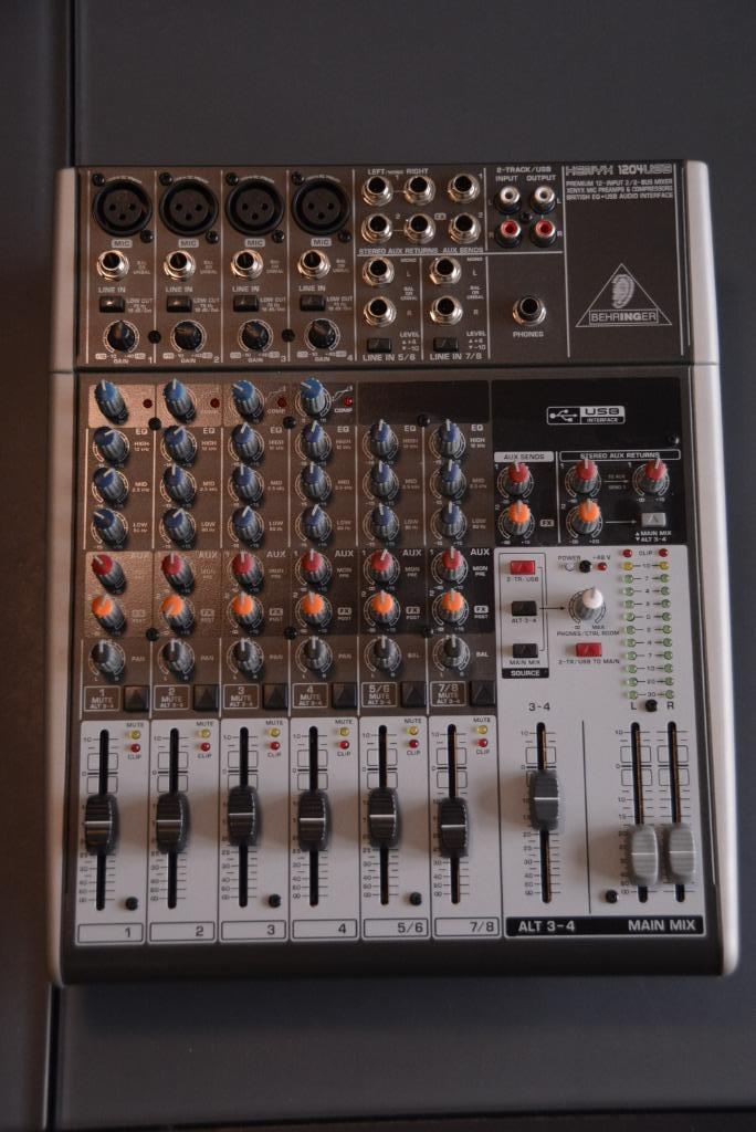 Behringer Xenyx 1204 USB - Mengpaneel (NEW), Muziek en Instrumenten, Mengpanelen, Zo goed als nieuw, 5 tot 10 kanalen, Microfooningang