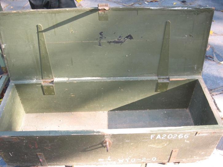 Authentique coffre à munitions de l'armée britannique, Antiquités & Art, Curiosités & Brocante, Enlèvement