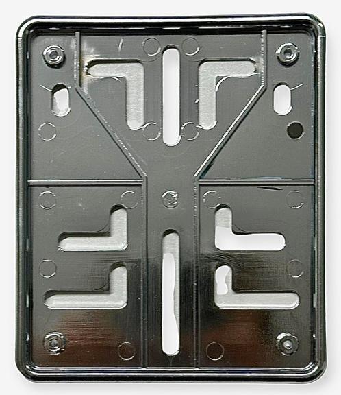 Support-plaque ABS chromé 12x10cm, Motos, Accessoires | Autre, Neuf