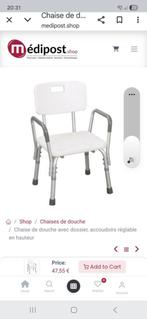 Chaise de douche ajustable, Divers, Matériel Infirmier, Enlèvement