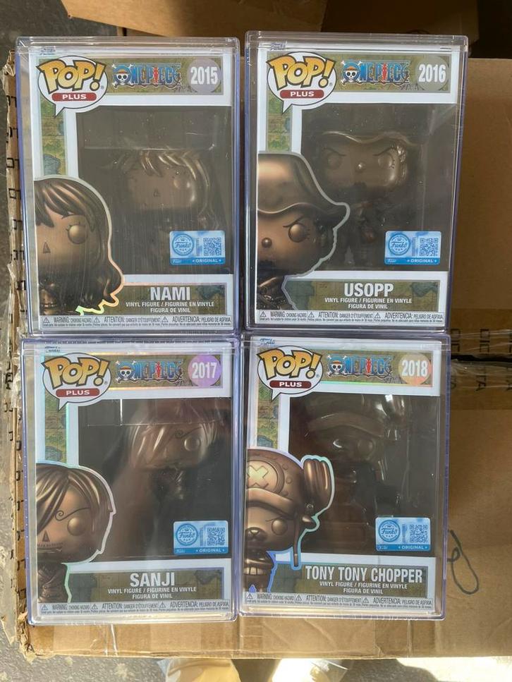 Set van 4 funko popfiguren Sanji Chopper Nami Usopp 25 jaar, Verzamelen, Beelden en Beeldjes, Ophalen