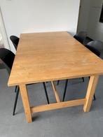 Eettafel uitschuifbaar, Ophalen, Gebruikt, 50 tot 100 cm, Vijf personen of meer