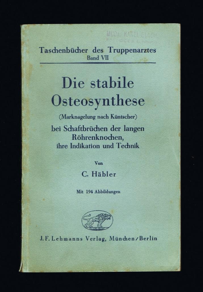 Taschenbücher des Truppenarztes VII, Osteosynthese (1944), Verzamelen, Militaria | Tweede Wereldoorlog, Verzenden