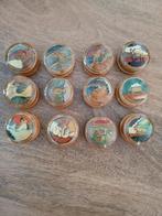 Vintage houten potjes met sterrenbeeld, Ophalen of Verzenden