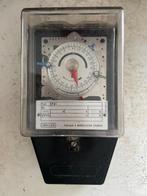 Oude elektrische meterklok met dubbele snelheid vintage deco, Verzenden