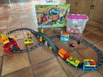 Lego duplo Track system 10508 + extra blokken, Kinderen en Baby's, Zo goed als nieuw, Ophalen