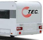 Tec caravan sticker TEC Camper sticker, Collections, Autres types, Envoi, Neuf