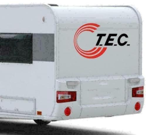 Tec caravan sticker TEC Camper sticker, Verzamelen, Stickers, Nieuw, Overige typen, Verzenden
