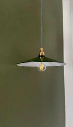 Emaille groene hanglamp, Ophalen, Gebruikt, Minder dan 50 cm