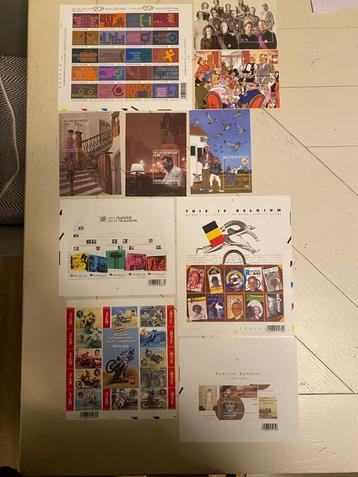 Belgie, 10 postzegelblokken, deel 5 beschikbaar voor biedingen