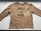 Camel longsleeve met tekst en borstzakje maat 128, in perfec, Kinderen en Baby's, Kinderkleding | Maat 128, Ophalen of Verzenden