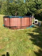 Exit toys zwembad 366x122cm met zandfilter-en warmtepomp, Ophalen, Rond, Opzetzwembad, 120 cm of meer