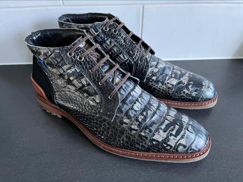 Floris van Bommel herenschoenen maat 10 / 44, Kleding | Heren, Schoenen, Zo goed als nieuw, Boots, Zwart, Ophalen of Verzenden
