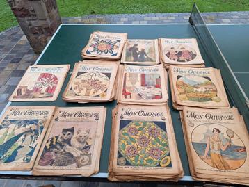 Lot de 128 numéros de la revue Mon Ouvrage de 1927 à 1938 disponible aux enchères