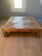 Houten salontafel, Ophalen, Vierkant, Overige houtsoorten, Landelijk
