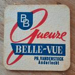 Oud bierviltje "Belle-Vue Gueuze" Ph. Vandenstock Anderlecht, Verzamelen, Biermerken, Ophalen of Verzenden