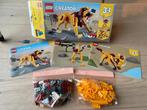 Lego 31112 Wilde Leeuw, Ophalen of Verzenden, Zo goed als nieuw, Complete set, Lego