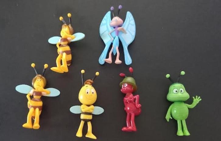 Maya De Bij poppetjes 6 stuks, Verzamelen, Poppetjes en Figuurtjes, Zo goed als nieuw, Ophalen of Verzenden