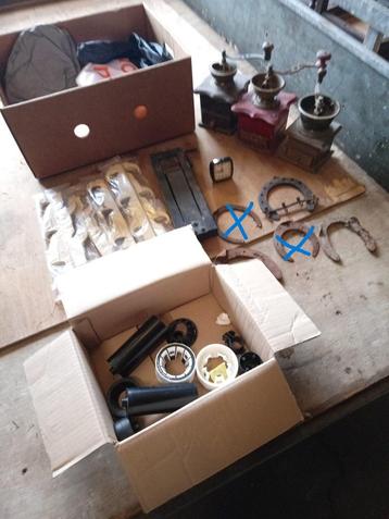 lot brocante en vlaggen, Antiek en Kunst, Ophalen of Verzenden