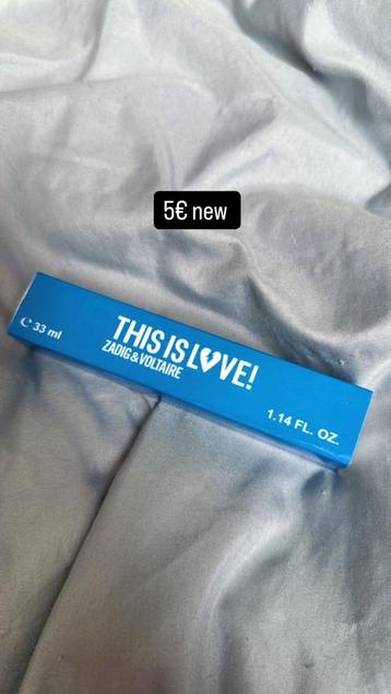 this is love zadig & voltaire, Handtassen en Accessoires, Uiterlijk | Parfum, Ophalen of Verzenden, Nieuw
