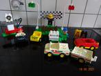duplo, retro set ''raceteam" met autootjes, coureurs*VINTAGE, Kinderen en Baby's, Speelgoed | Duplo en Lego, Ophalen of Verzenden