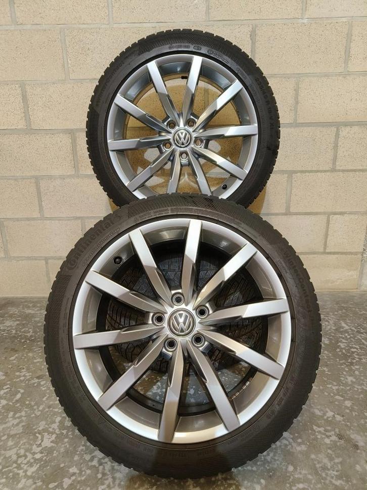 Volkswagen Passat 'Monterey' velgen 18" + winterbanden, Auto-onderdelen, Banden en Velgen, Velg(en), Winterbanden, 18 inch, 235 mm