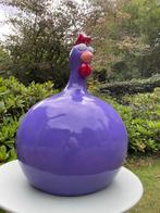 (Tuin)Beeld Dikke gladde kip, tuin, vijver, zwembad 58cm, Tuin en Terras, Ophalen of Verzenden, Nieuw, Kunststof, Dierenbeeld