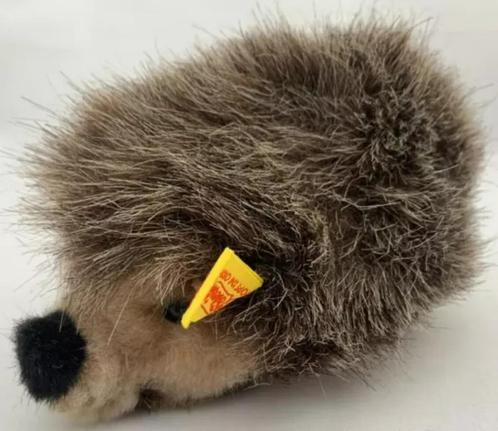 Steiff Egel Knuffel Pluche Knopf in Ohr 1675 13 cm Vintage, Kinderen en Baby's, Speelgoed | Knuffels en Pluche, Zo goed als nieuw