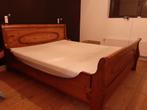 Lit double en bois massif. XL., Maison & Meubles, Enlèvement