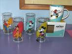 4 Disney glazen + tas. (aldi), Verzamelen, Disney, Ophalen of Verzenden, Zo goed als nieuw, Servies