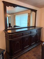 Vintage meubelset dressoir + spiegel + kast, Avec porte(s), 200 cm ou plus, Enlèvement, Utilisé