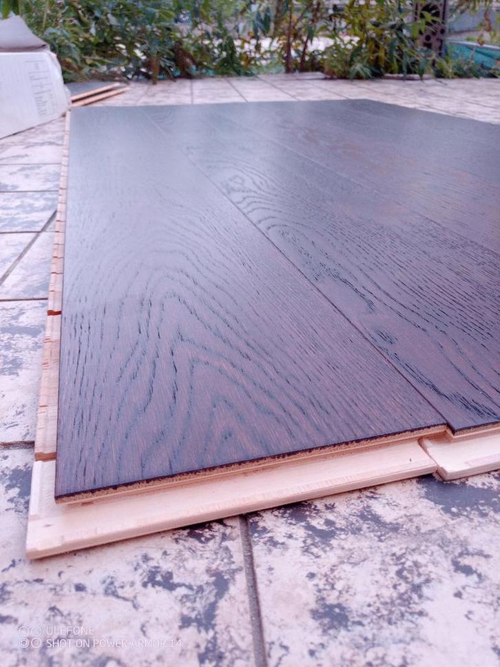30 euro vierkante meter Gelaagd eiken parket met 4mm toplaag, Doe-het-zelf en Bouw, Vloerdelen en Plavuizen, Nieuw, Parket, Ophalen