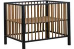 Babypark  black / wood nieuw, Ophalen, Nieuw, Rechthoekig, In hoogte verstelbaar