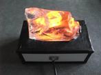 Nachtlamp glasblok., Ophalen, Gebruikt, Lamp
