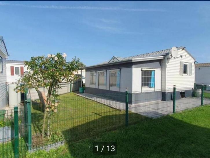 Stacaravan te koop – Camping Costa Bredene (300m van zee), Caravans en Kamperen, Stacaravans, tot en met 6, Ophalen