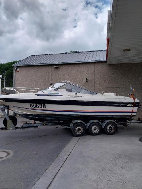 Sunseeker 23,5 ft 260CV, Watersport en Boten, Motorboten en Motorjachten, Gebruikt, Polyester, 6 tot 9 meter, Benzine, Binnenboordmotor