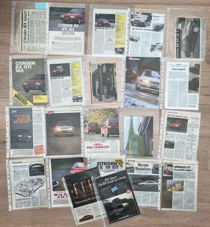 CITROËN BX GTI - ARTICLES, Livres, Autos | Brochures & Magazines, Enlèvement ou Envoi