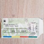 Voetbal Tickets Royal Antwerp FC - Verbroedering Geel, Overige typen, Gebruikt, Ophalen of Verzenden