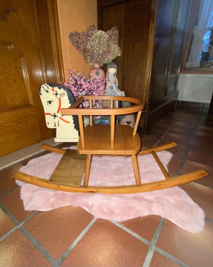 Retro Houten Hobbelpaard, Antiek en Kunst, Antiek | Speelgoed, Ophalen